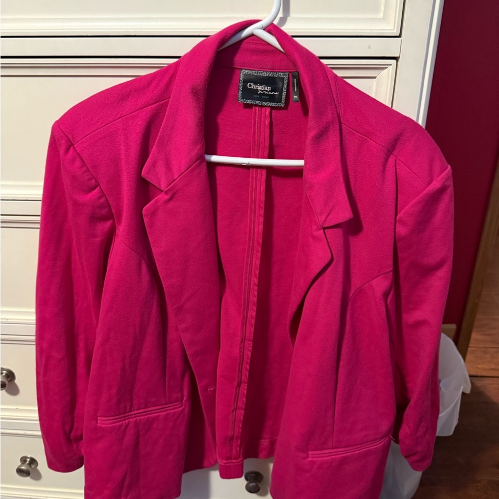 Christian Siriano Vibrant Fuchsia Blazer